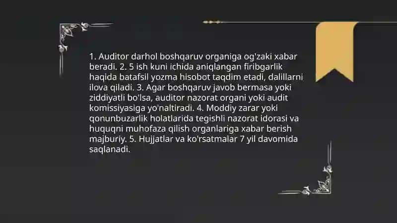 Firibgarlik Holatlari va Auditor 4
