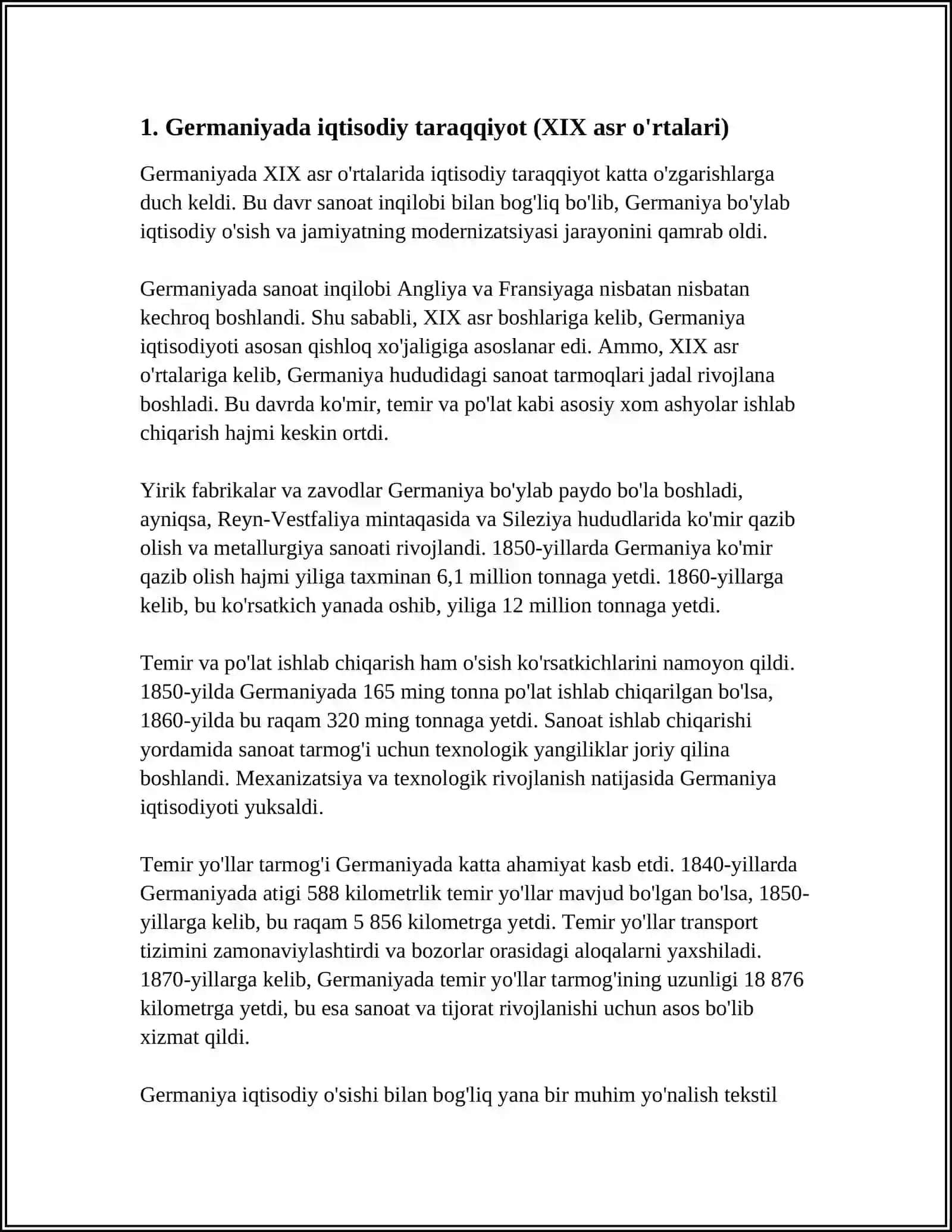 GERMANIYADA IQTISODIY KONSEPSIYALARNING SHAKLLANISHI (XIX ASR O'RTALARI); GERMANIYADAGI TARIXIY MAKTAB 4
