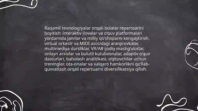 BOLALAR MUSIQA VA SANAT MAKTABI REPERTUARINI INOVATSION TIZIMLASH 4