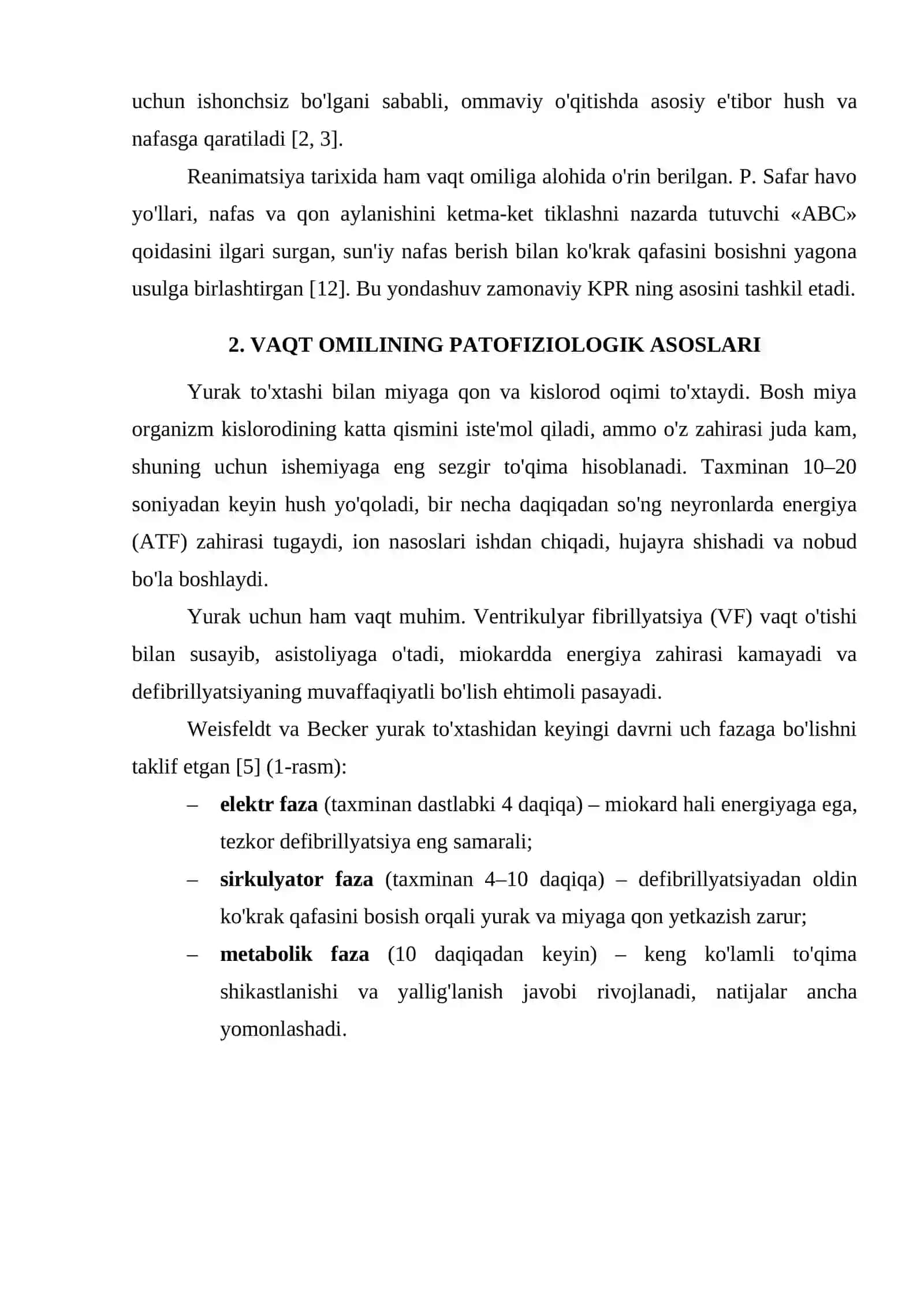 "Vaqt omili: reanimatsiya kechikishi va yashab qolish ehtimoli" 4