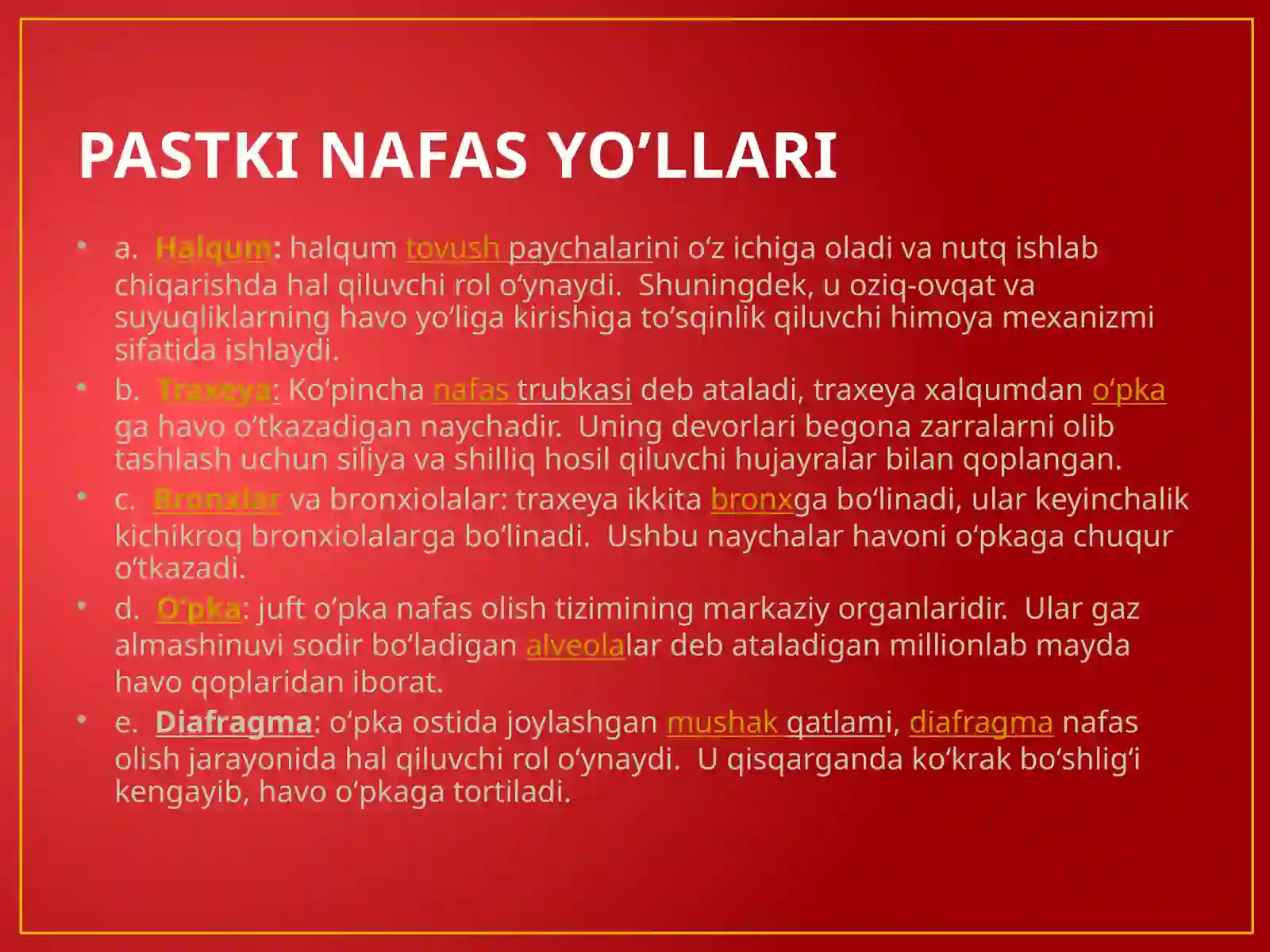 Nafas olish tizimi 4