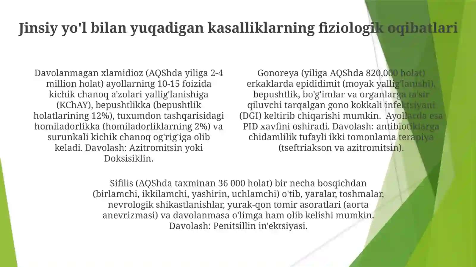 Jinsiy yo'l bilan yuqadigan kasalliklarning salbiy oqibatlari 4