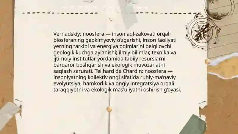 Noosfera tushunchasi va atrof muhit muhofazasi 4