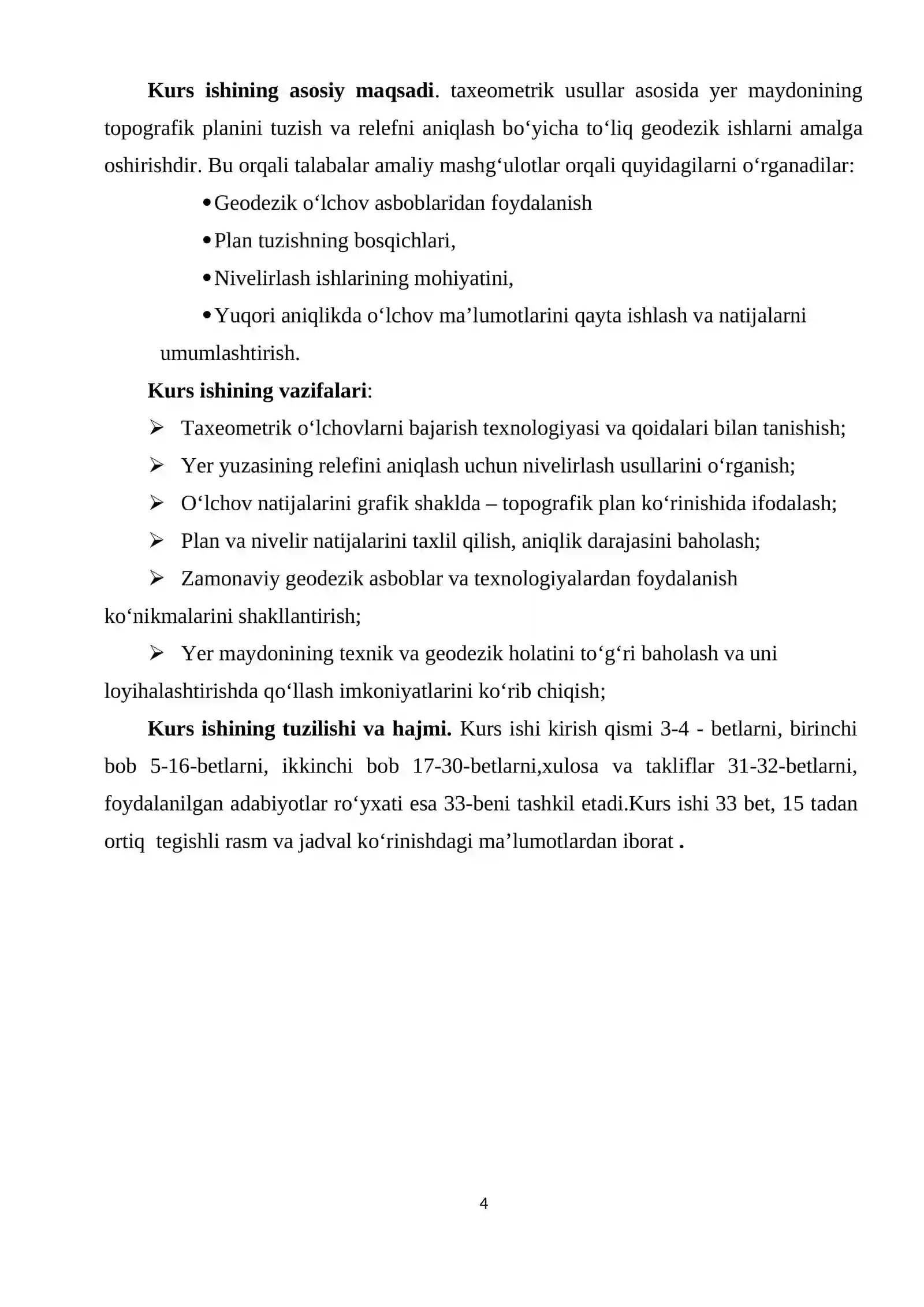 Taxeometrik plan olish. Maydonni nivelirlash 4