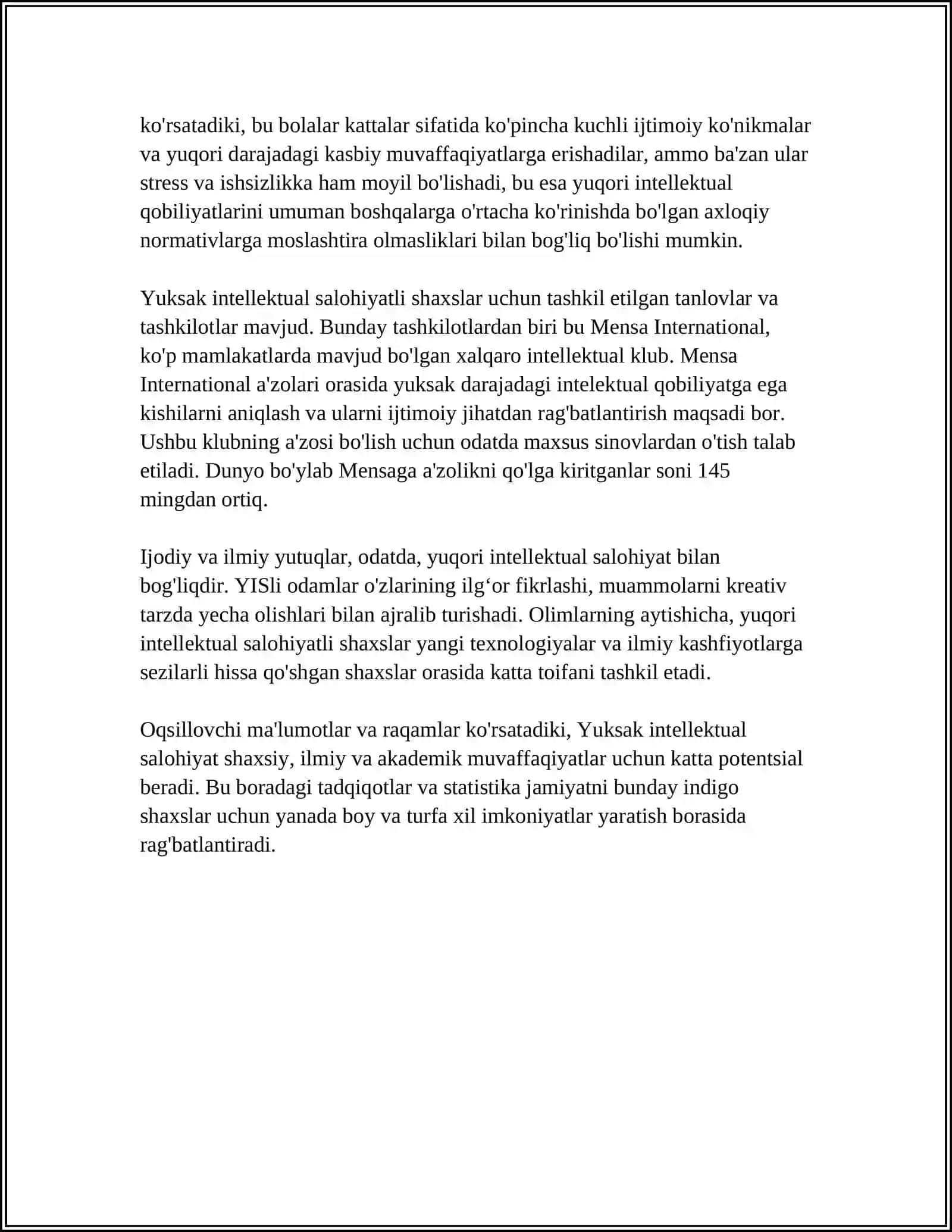 Yuksak intellektual salohiyat tushunchasi 4