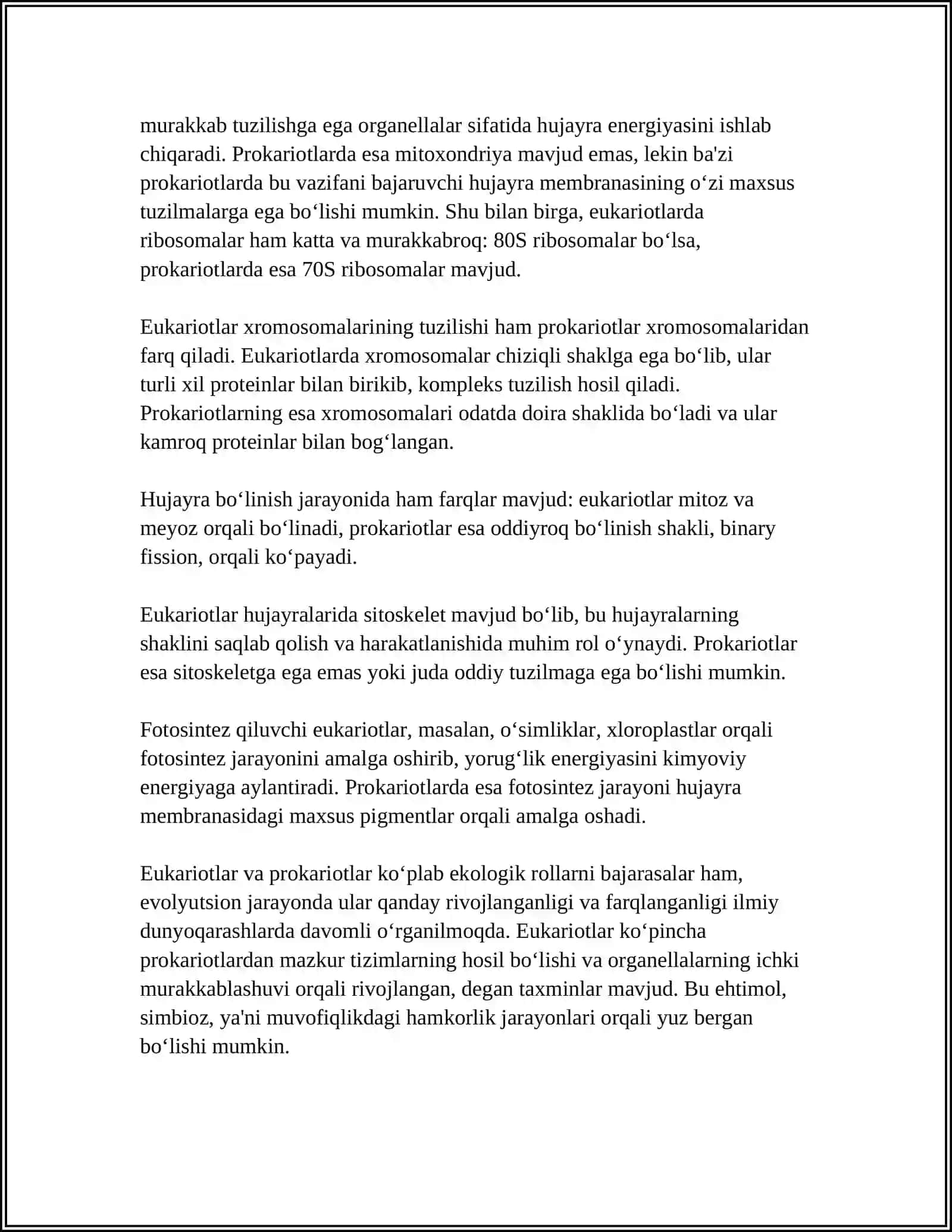 EUKARIOTLAR VA PROKARIOTLAR 4