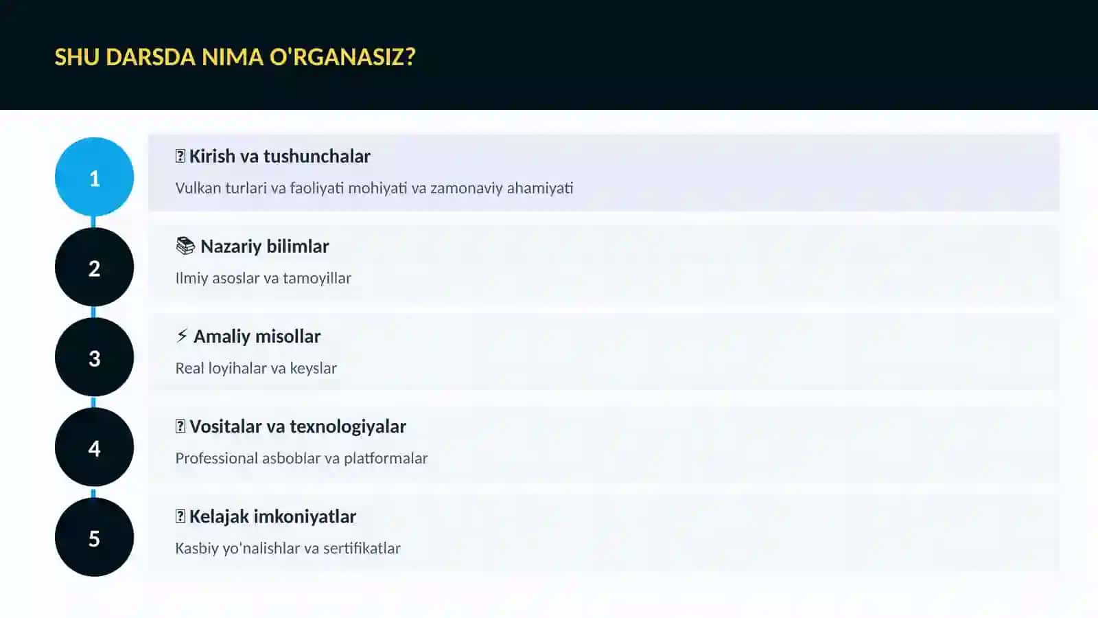 Vulkan turlari va faoliyati 4