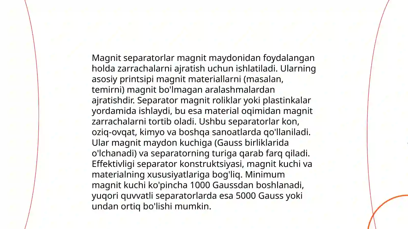Magnitli va elektr separatorlar 4