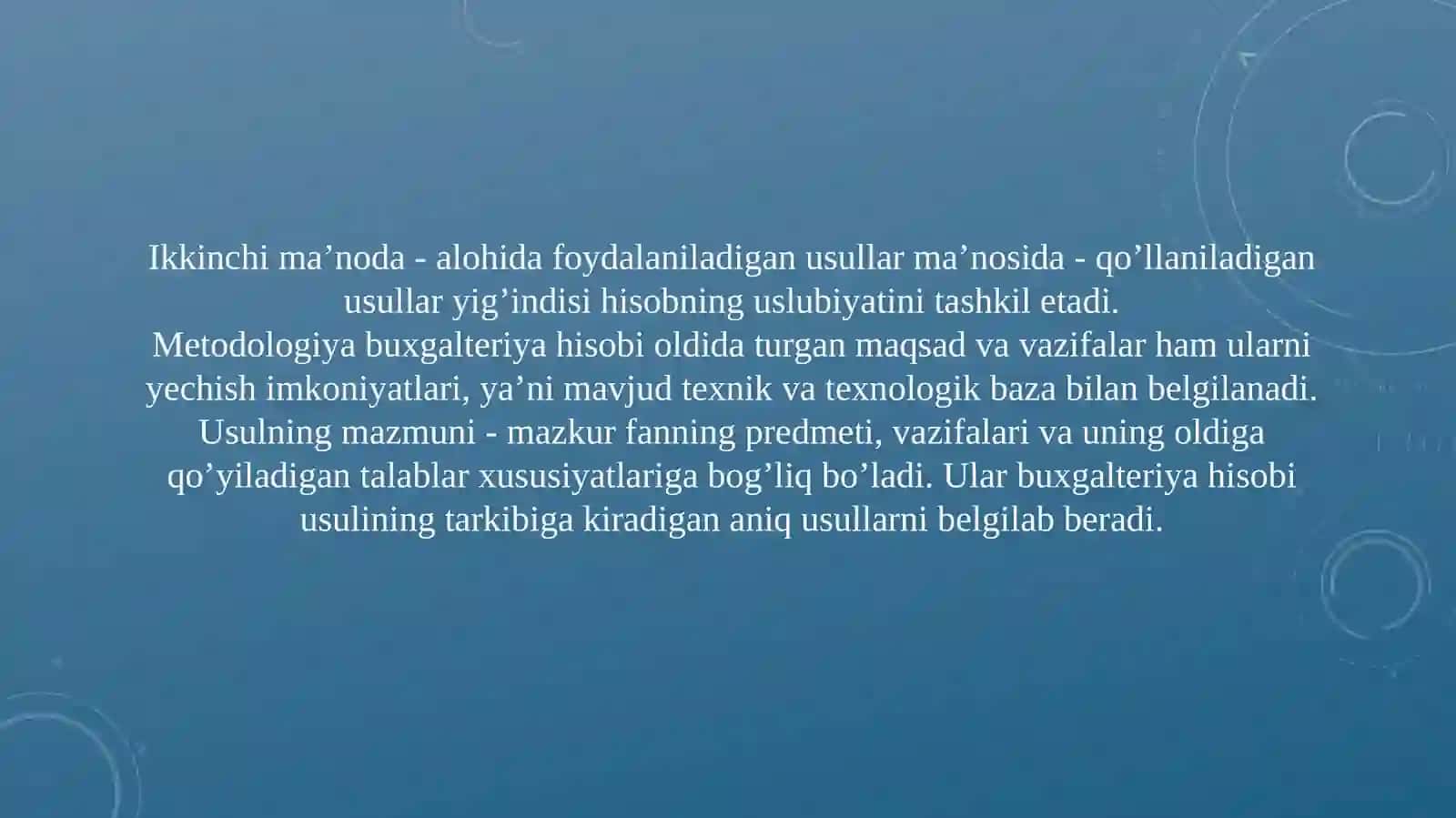 Buxgalteriyahisobining usullari 4