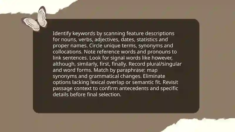 Matching features (reading) 4