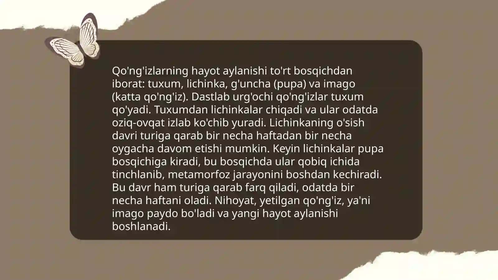 Vizildoq qo'ng'izlar oilasi bilan tanishuv 4