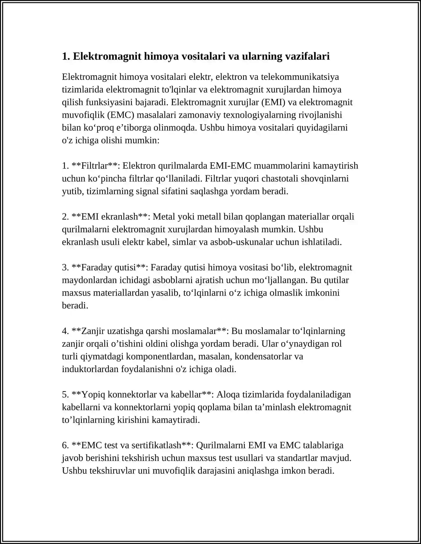 ELEKTR HIMOYA VOSITALARI VA APPARATLARI. VAZIFASI VA BIR-BIRIDAN FARQI 4