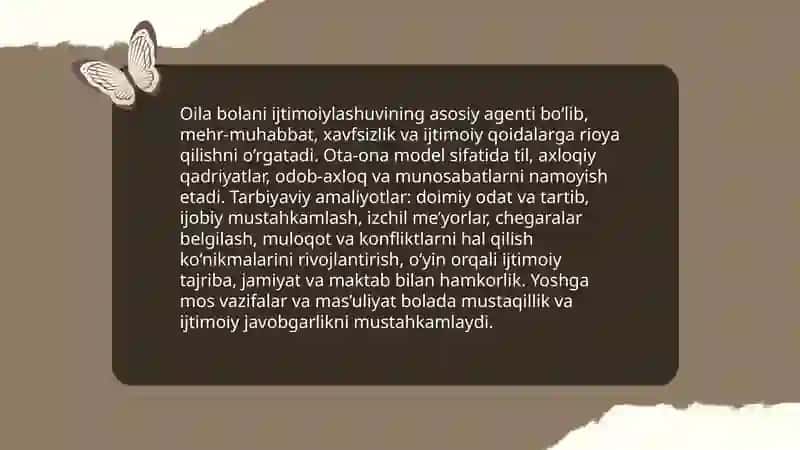 Bolalik-insonning ijtimoiy hayot me’yorlarini egallay boshlash davri 4
