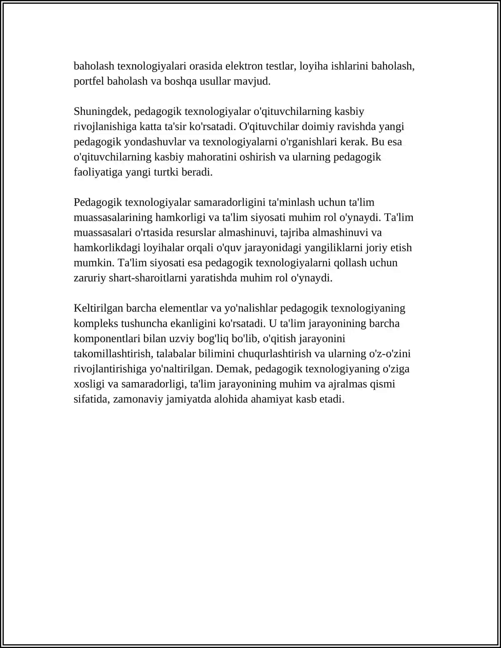 PEDAGOGIK TEXNOLOGIYANING ILMIY-NAZARIY ASOSI VA RIVOJLANISH TARIXI 4