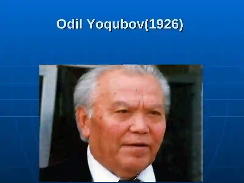 Odil Yoqubov 4