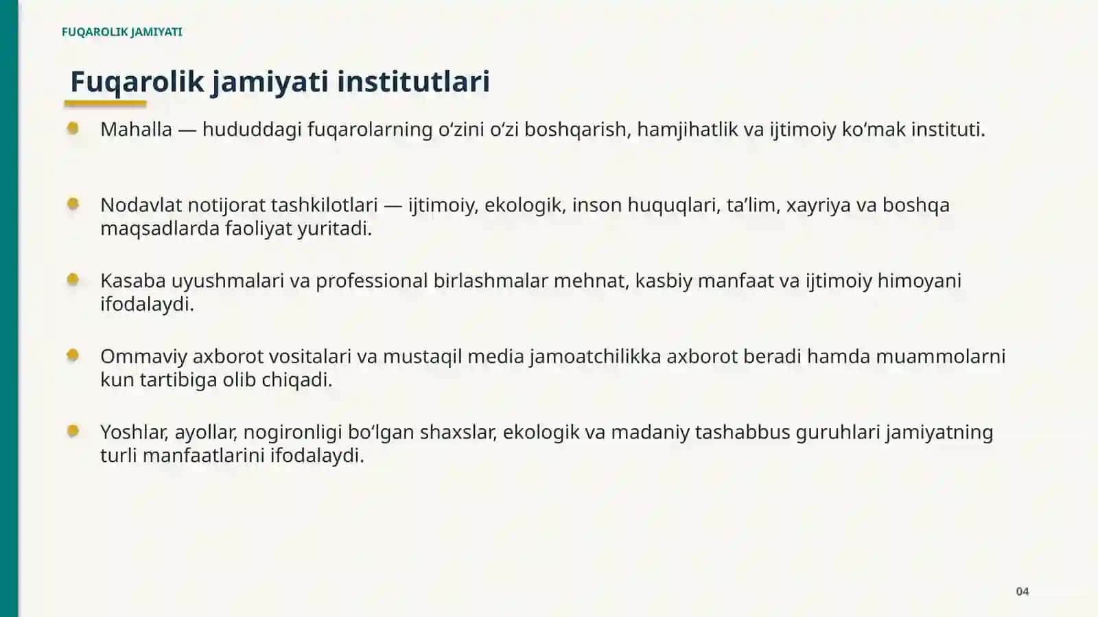 FUQAROLIK JAMIYATI 4