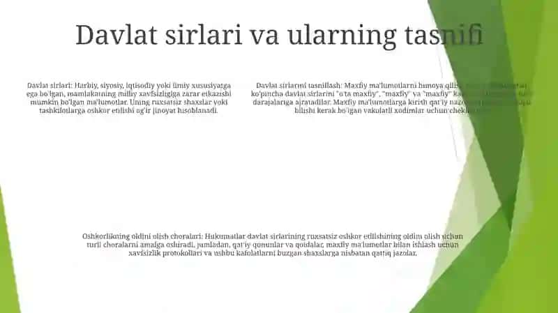 Ayg'oqchilik Davlatga Hiyonat Qilish Josuslik Tadbirlar 4