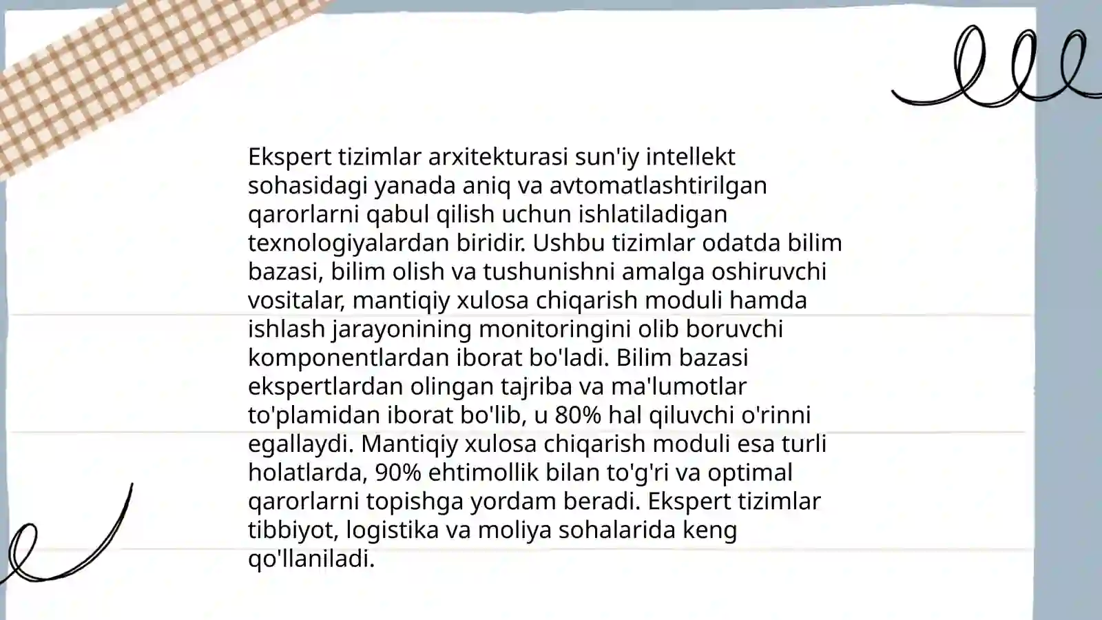 Ekspert tizimlar 4