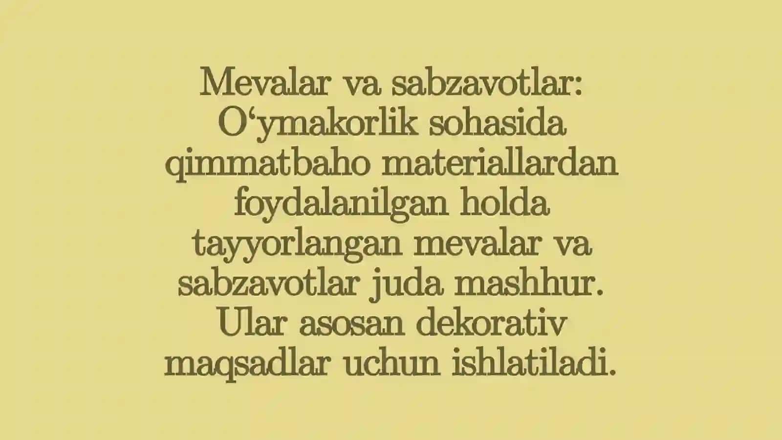 Ganchkorlik mahsulotlari 4