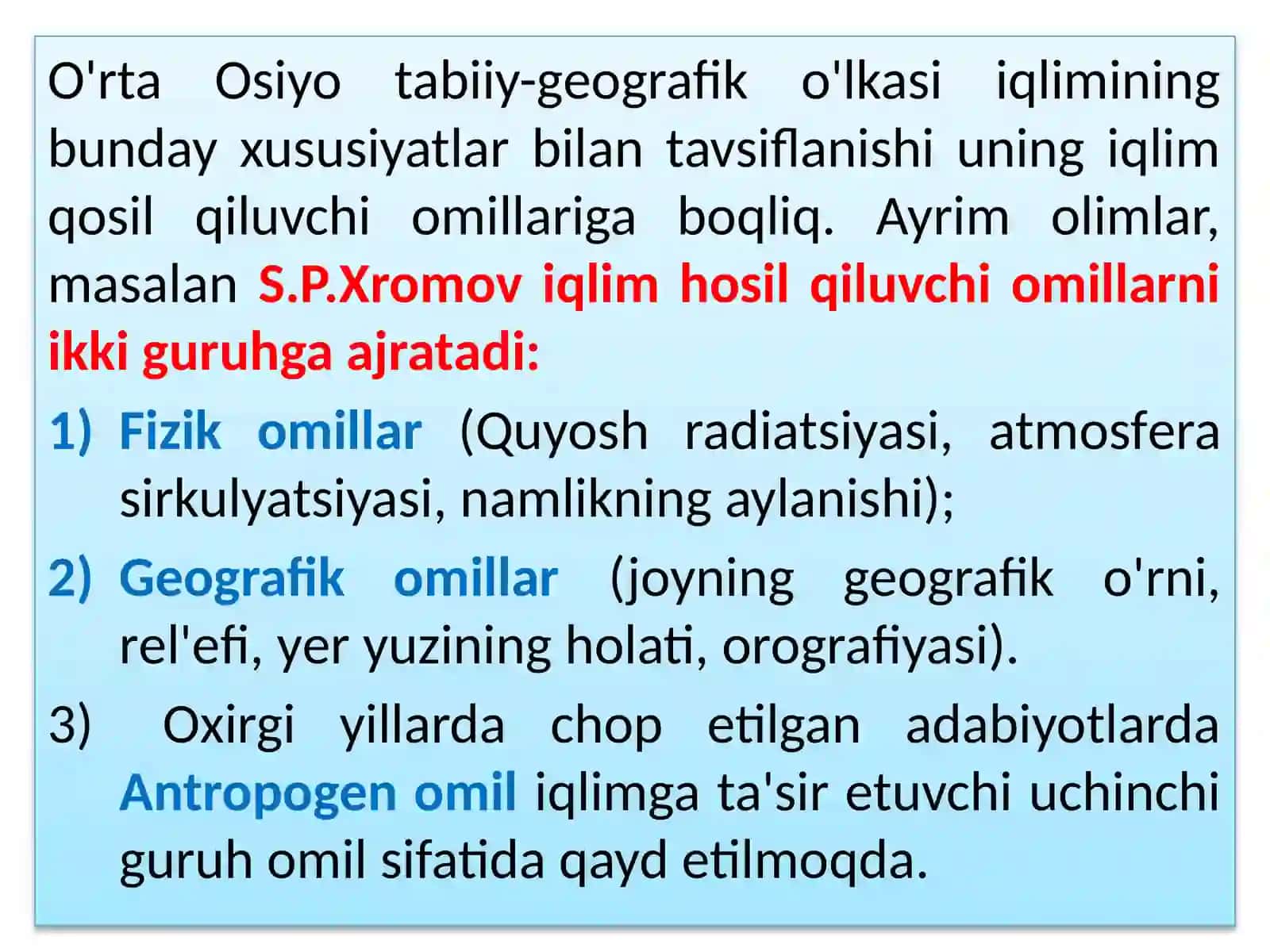 O'rta Osiyo iqlimi 4