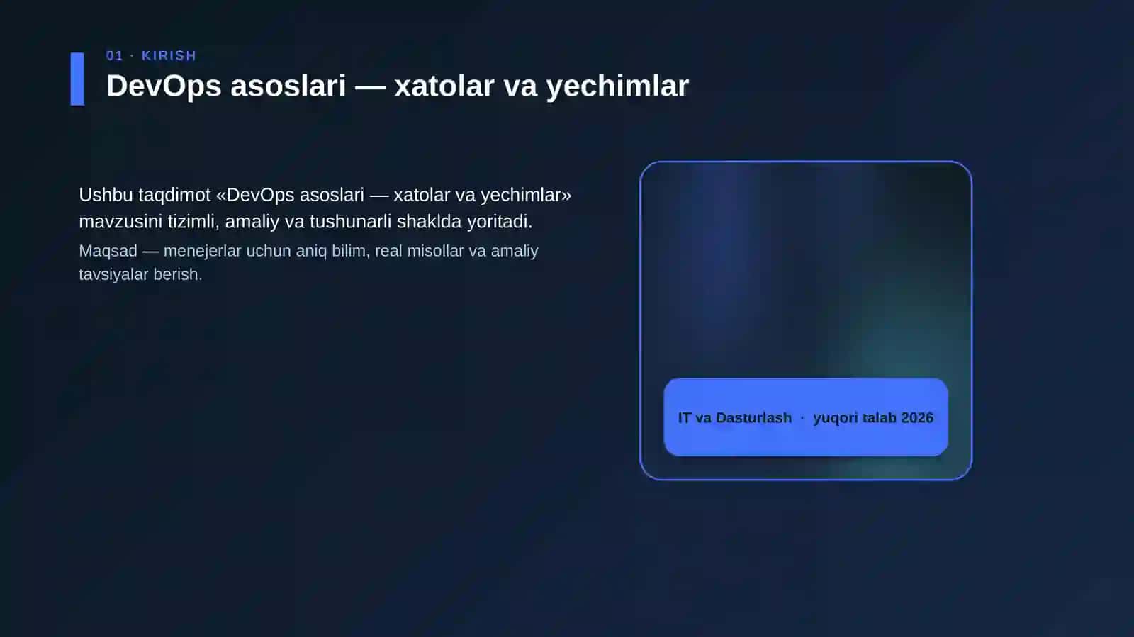DevOps asoslari — xatolar va yechimlar 2