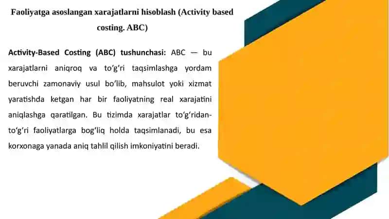 XARAJATLARNI HISOBLASHNING MUQOBIL TAMOYILLARI 4