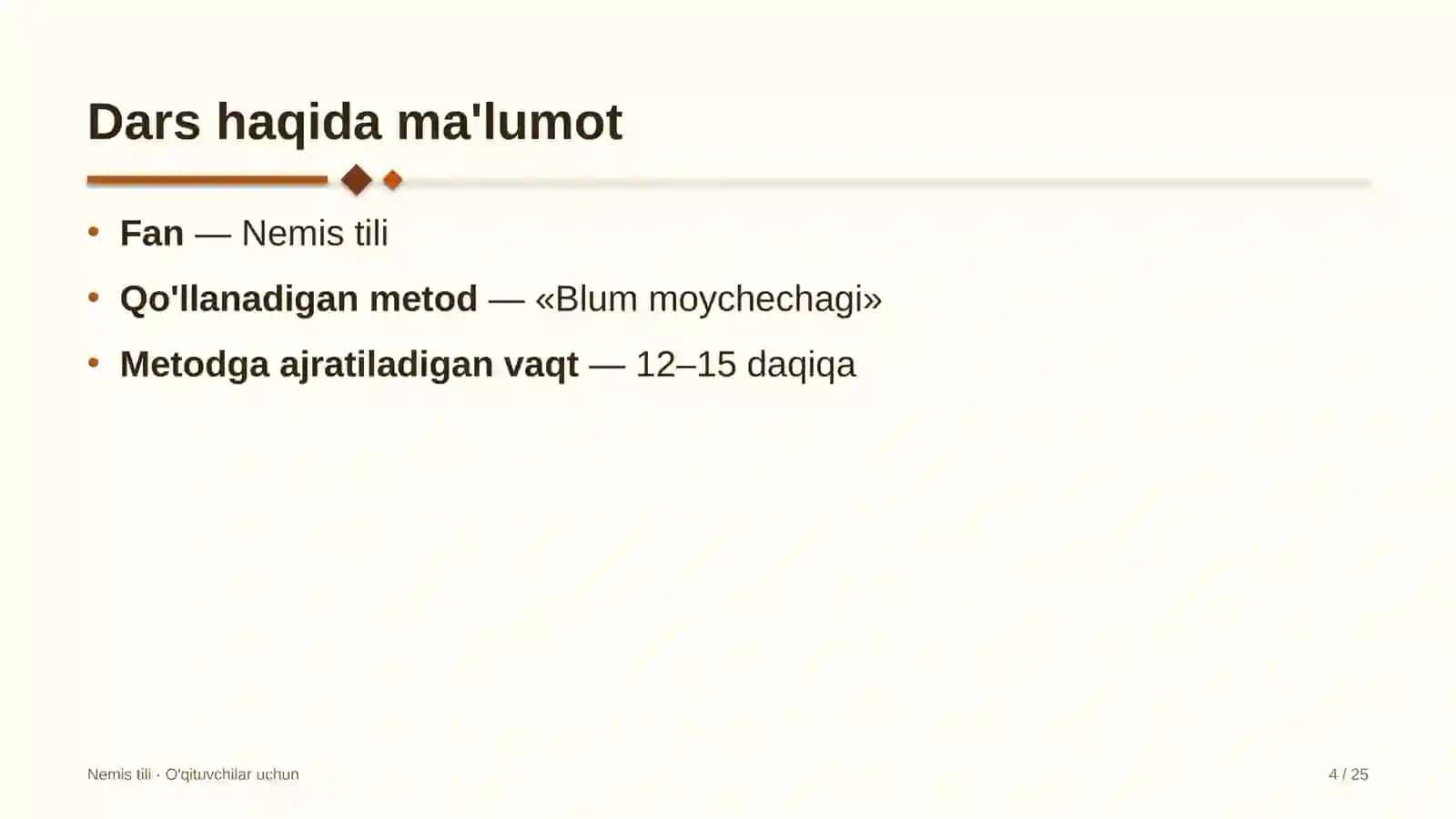 nemis tili darslarida blum moychechagi metodidan foydalanish 7824 4
