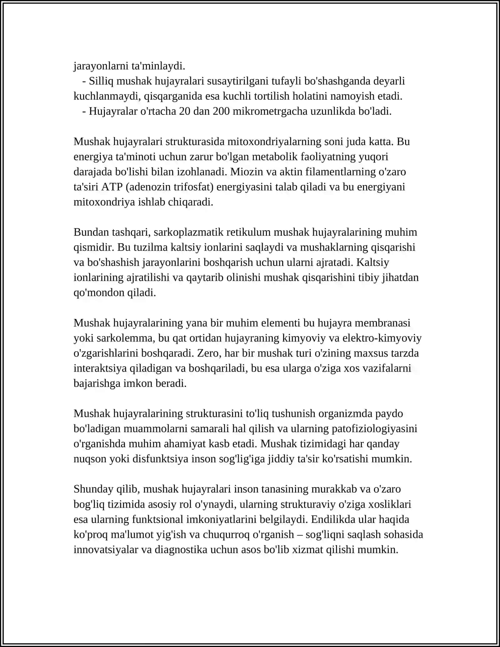MUSKUL TO'QIMASI 4