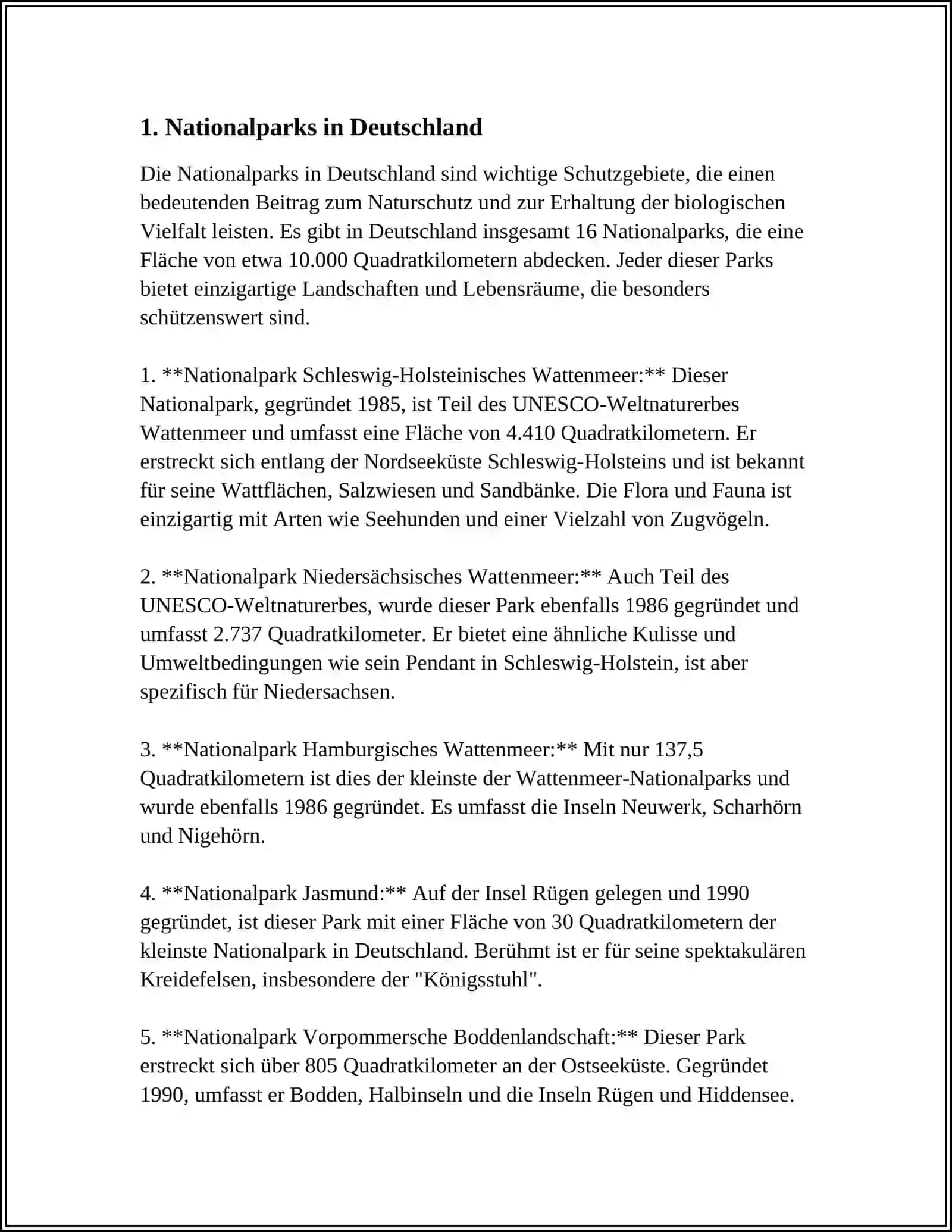Nationalparks in Deutschland 4