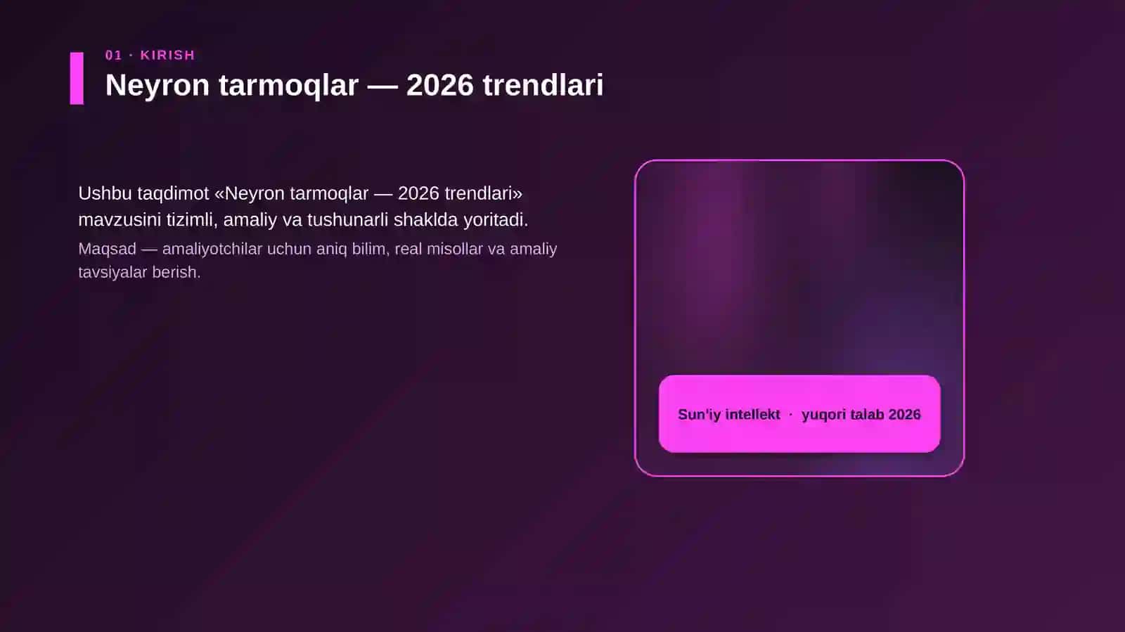 Neyron tarmoqlar — 2026 trendlari 4
