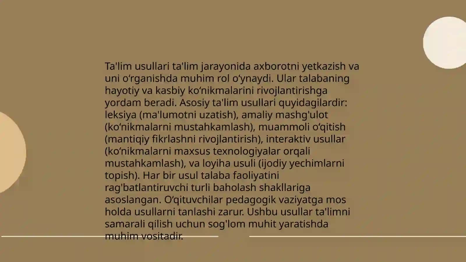 Ta'lim usullari mohiyati va mazmuni 4