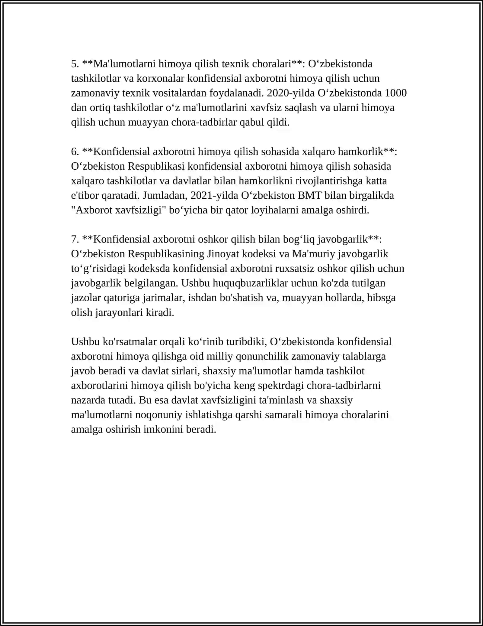 KONFIDENSIAL AXBOROTNI HIMOYALASHNING HUQUQIY ASOSLARI 4