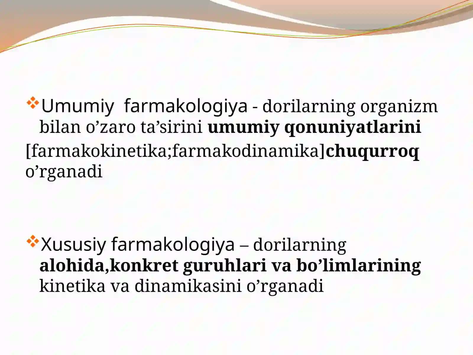 FARMAKOLOGIYAGAKIRISH 4
