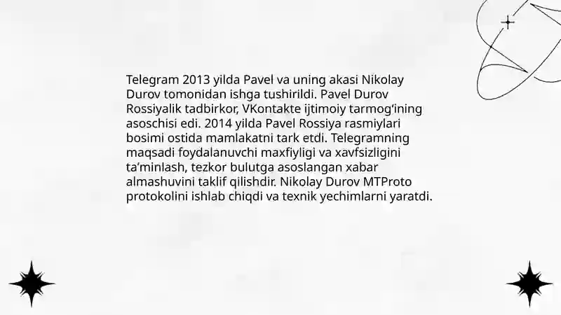 Telegram haqida maʼlumot 4