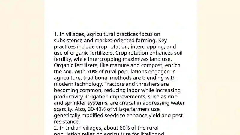 Village life 4