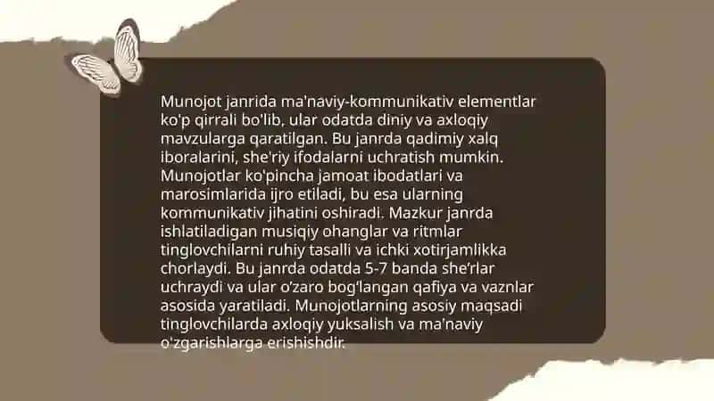 Navoiy va munojot janri. “Xamsa”da komil inson chizgilari 4