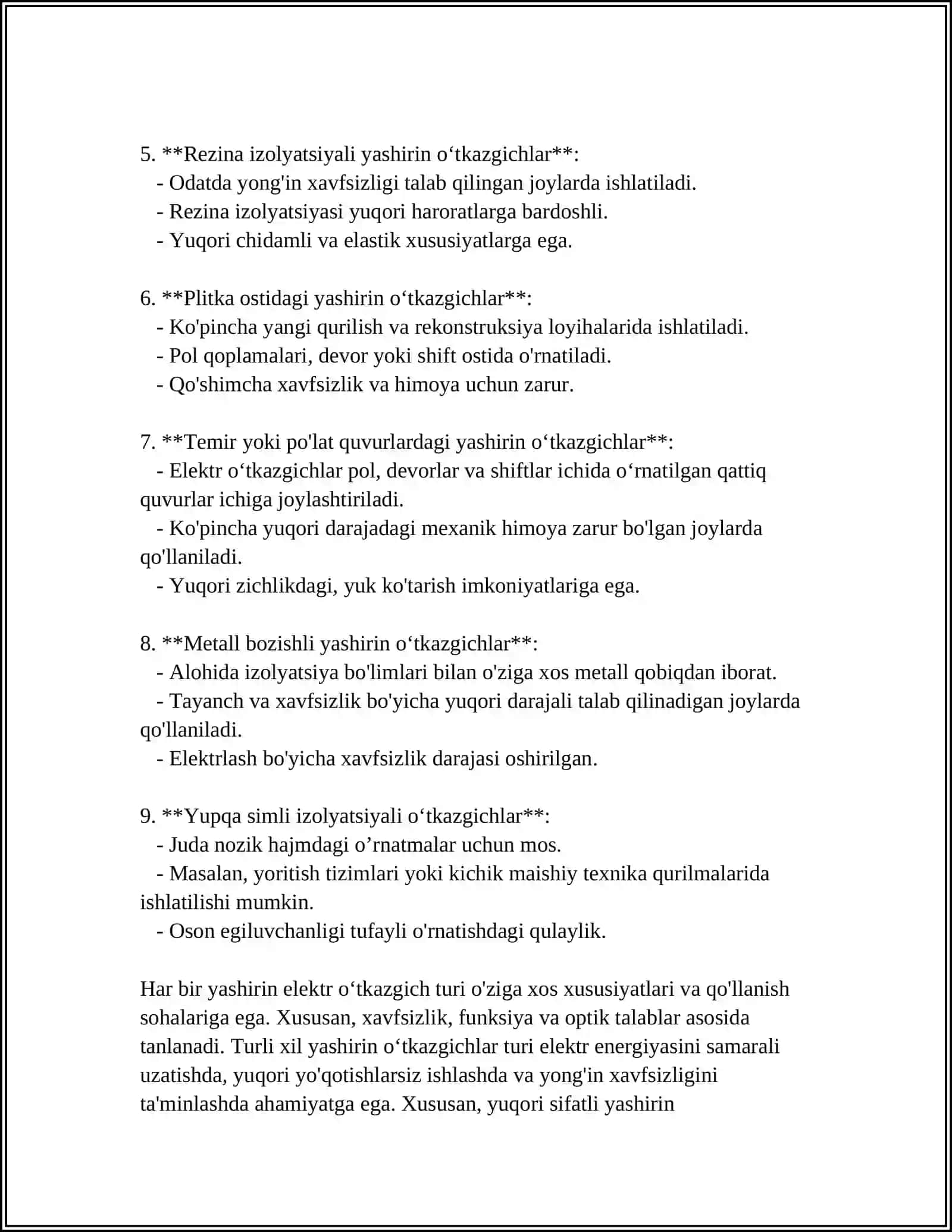 Yashirin Elektr O‘tkazgichlar 4