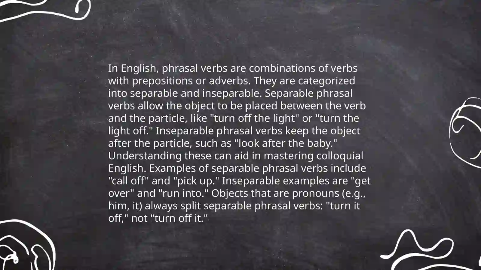 Phrasal verbs 4