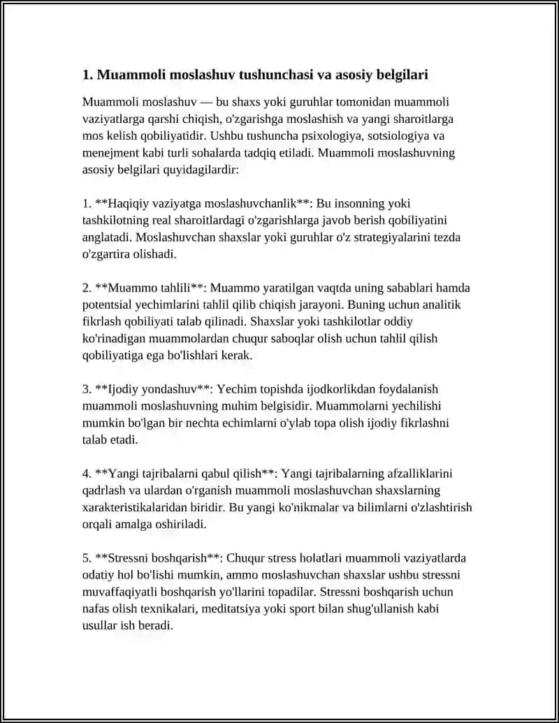 MUAMMOLI MOSLASHUV VA ULARNING SABABLARI 4