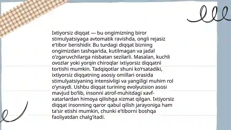 Diqqat turlari 4