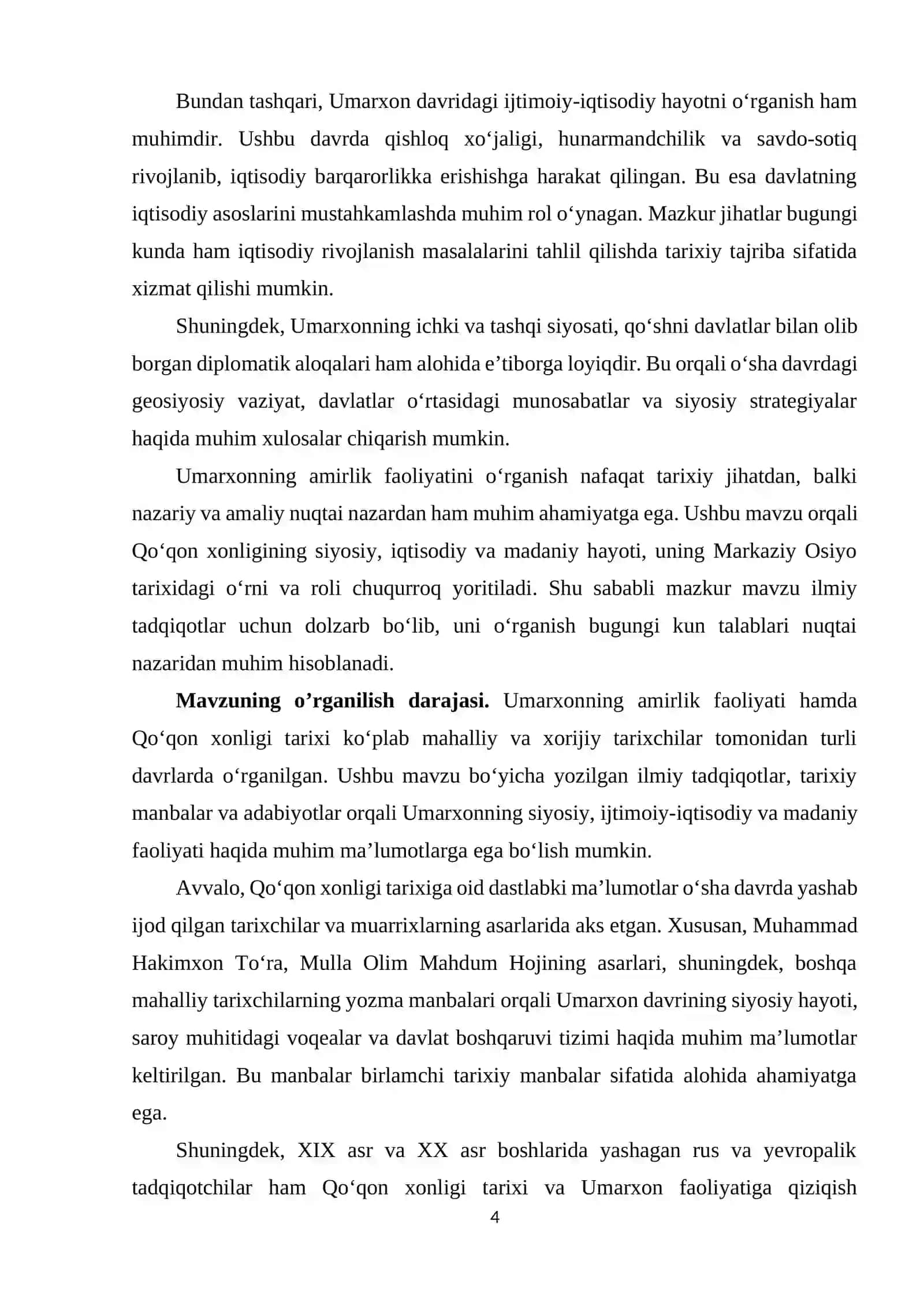 Umarxonning amirlik faoliyati 4