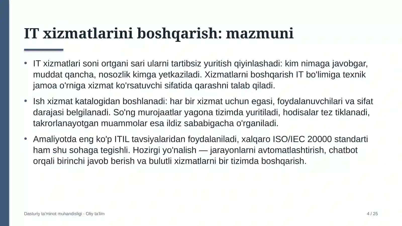 gilam to'qish korxonalarida it xizmatlarini boshqarish 3767 4
