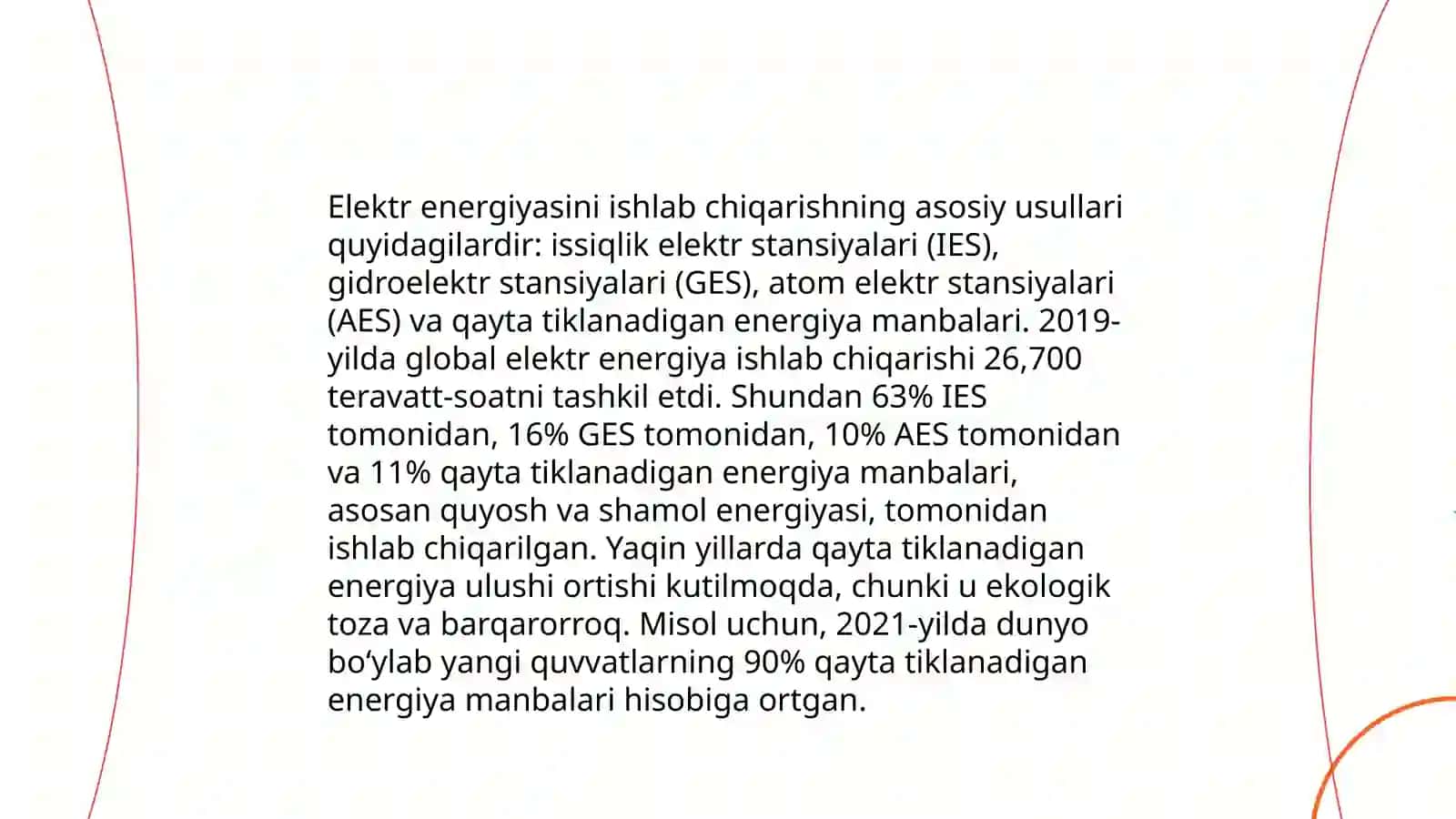 Elektr taʼminoti haqidagi umumiy maʼlumotlar 4