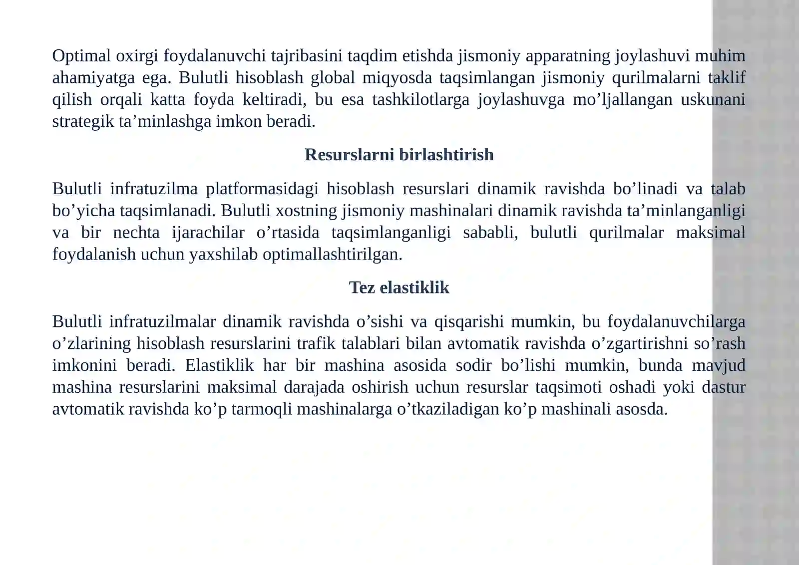 Resurslarning Cloud xisoblash bilan munosabati 4