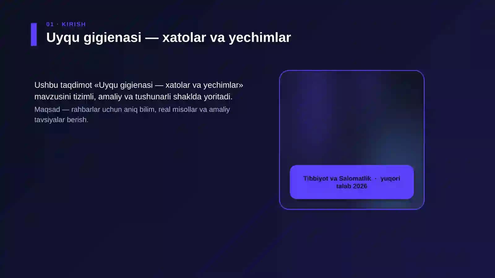 Uyqu gigienasi — xatolar va yechimlar 4