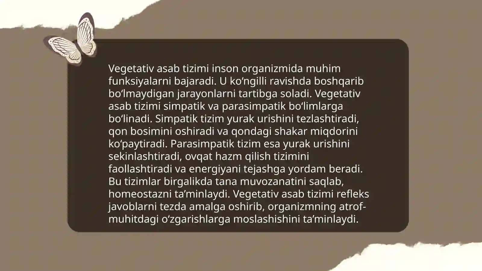 Vegetativ asab tizimining fiziologiyasi 4