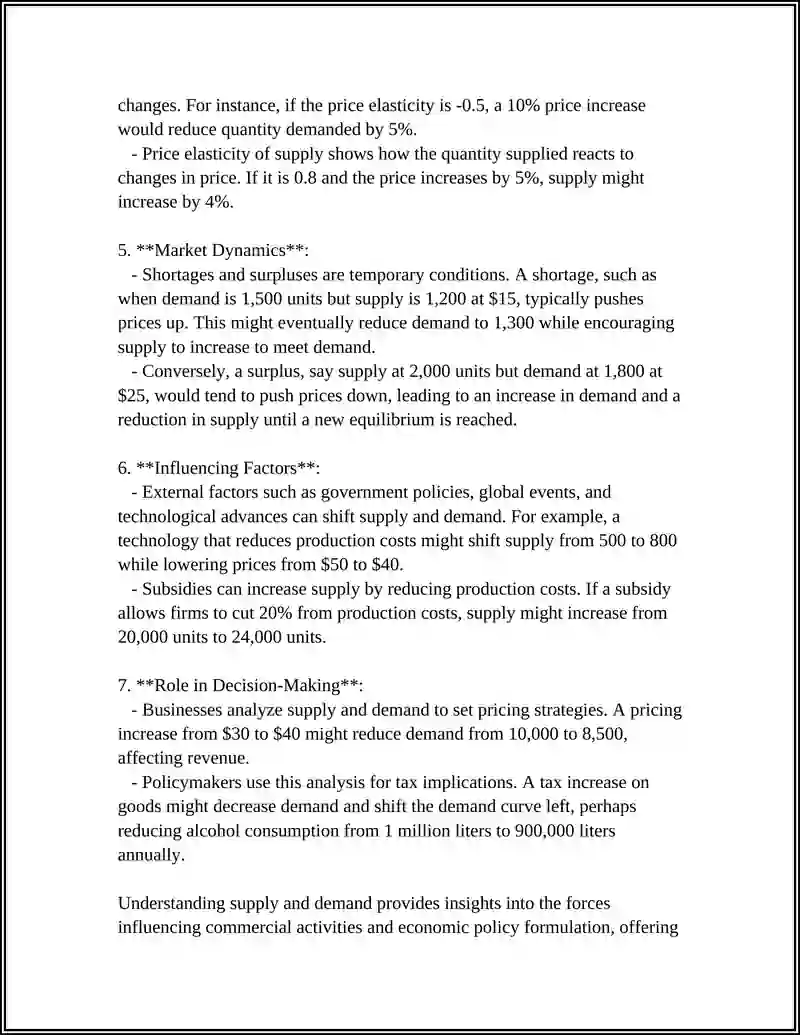 Supply and Demand Analysis 4