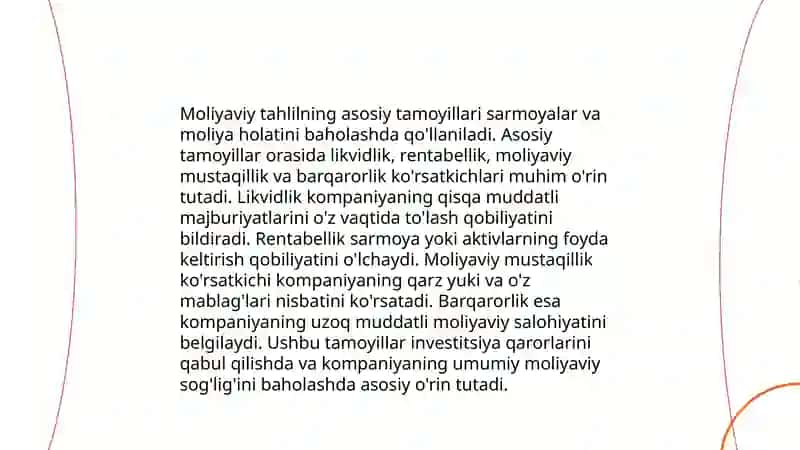 Investitsion loyihalar moliyaviy tahlili mohiyati 4