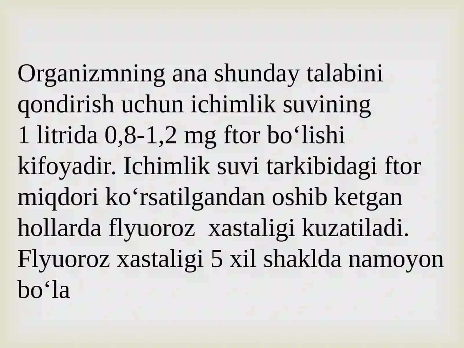 Tish qattiq to’qimalarining nokariyes kasalliklari  profilaktikasi usullari. 4