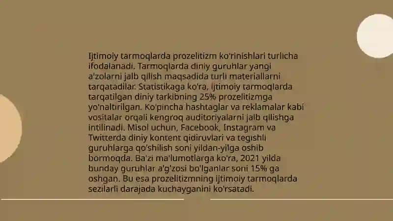 Kiber makonda din Missionerlik va prozelitizimning ijtimoiy siyosiy xavfi 4